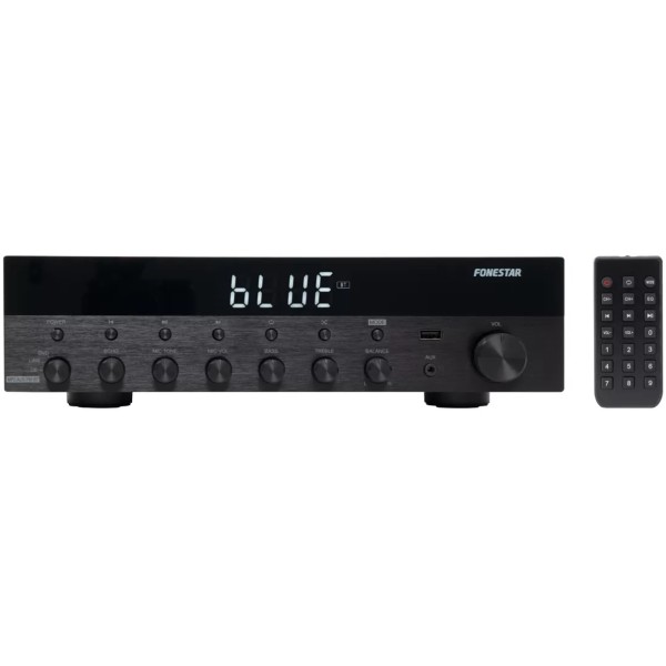 Amplificador estereo hifi fonestar as - 3030 - bluetooth - radio fm - 30  30 w rms usb -  mp3