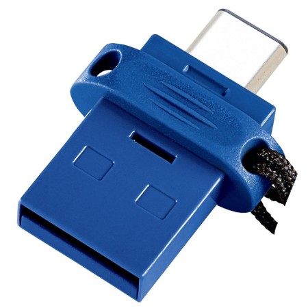 Memoria usb tipo a - usb tipo c verbatim storengo 64gb azul