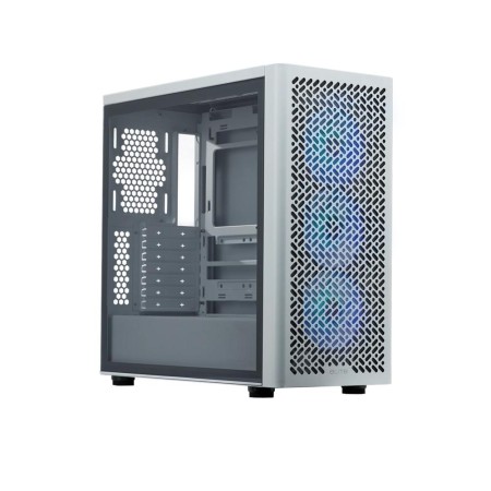 Caja ordenador gaming cooler master elite 502 atx argb cristal templado blanca