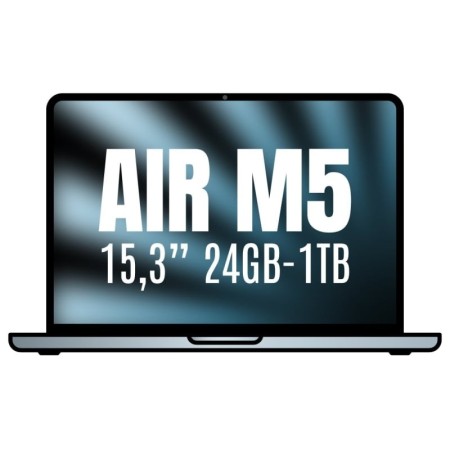 Apple Macbook Air 15,3″/ M5 10-Core CPU/ 24GB/ 1TB SSD/ 10-Core GPU/ Azul