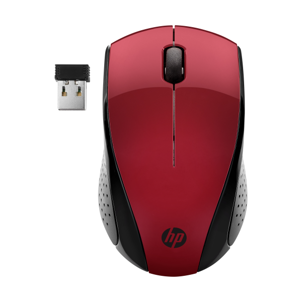 HP Ratón inalámbrico 220 (Rojo Ocaso)