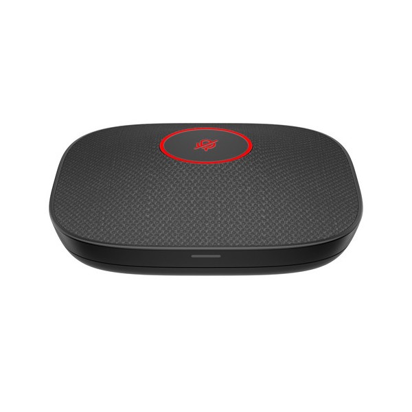 HP POLY STUDIO A2 MICRÓFONO DE MESA NEGRO, CON PLACA DE MONTAJE EN PARED Y CABLES DE E/S