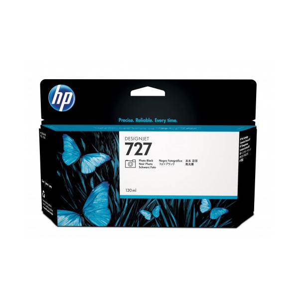 HP Cartucho de tinta DesignJet 727 negro fotográfico de 130 ml