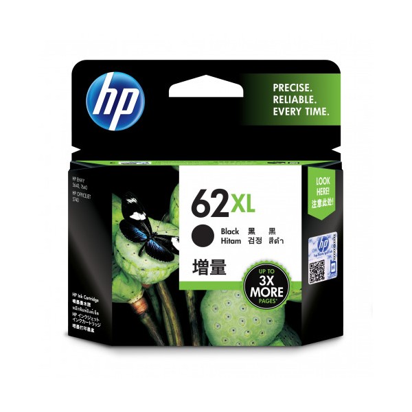 HP 62XL CARTUCHO DE TINTA HP62XL NEGRO (C2P05AE)
