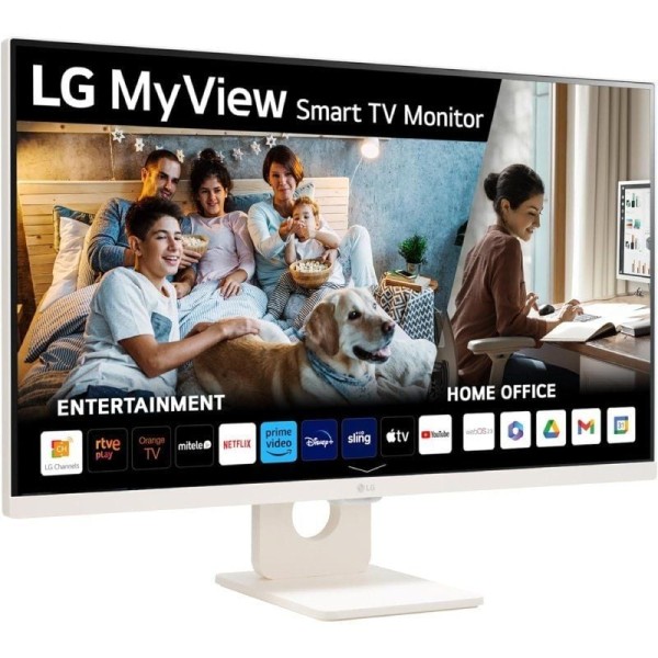 Smart Monitor LG MyView 32SR50F-W 31.5"/ Full HD/ Smart TV/ Multimedia/ Blanco