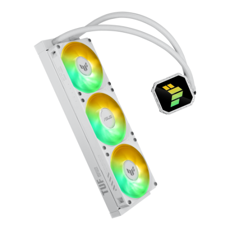 ASUS TUF Gaming LC III 360 ARGB White Edition Carcasa del ordenador Sistema de refrigeración líquida todo en uno 12 cm Blanco