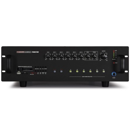 Amplificador megafonia multizona fonestar ma - 680rguz reproductor usb - sd - fm - 680w rms