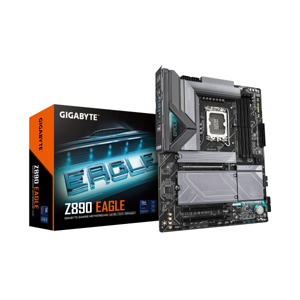 GIGABYTE Z890 EAGLE Placa Base - Compatible con CPUs Intel Core Ultra (Serie 2), VRM de 14+1+2 fases, hasta 8800MHz DDR5 (OC), 1