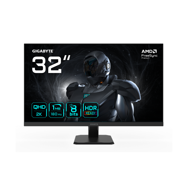 MONITOR GIGABYTE 32″ GS32QA,SS IPS,2560X1440 (QHD),0.27PP,1200:1,1MS,180HZ,2HDMI+1DP