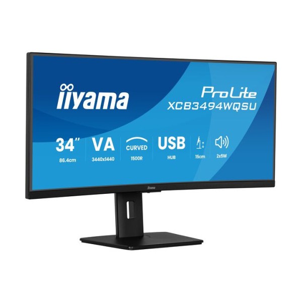 MONITOR IIYAMA 34 PULGADAS,UWQHD,1500R,120HZ,ALTAVOCES,VESA,