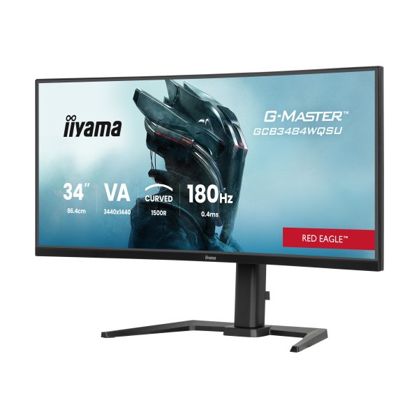 MONITOR IIYAMA G-MASTER GCB3484WQSU-B1, 34″, CURVATURA 1500R, 180HZ, 500CD