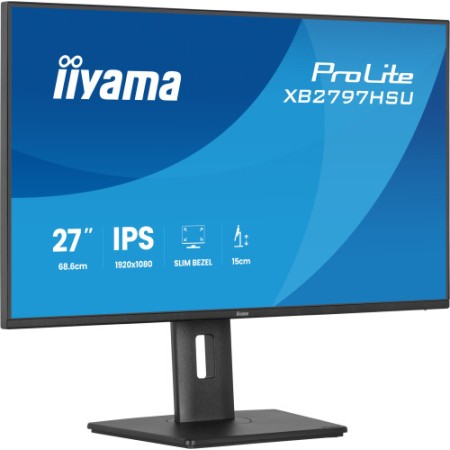 MONITOR IIYAMA PANTALLA PARA PC 68,6 CM (27″) 1920 X 1080 PIXELES FULL HD LED PANEL IPS AJUSTABLE EN ALTURA HDMI DISPLAYPORT USB