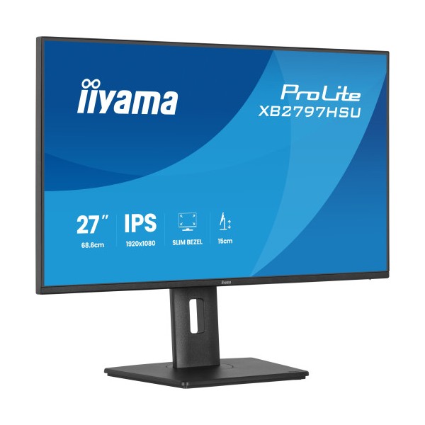 MONITOR IIYAMA PANTALLA PARA PC 68,6 CM (27″) 1920 X 1080 PIXELES FULL HD LED PANEL IPS AJUSTABLE EN ALTURA HDMI DISPLAYPORT USB
