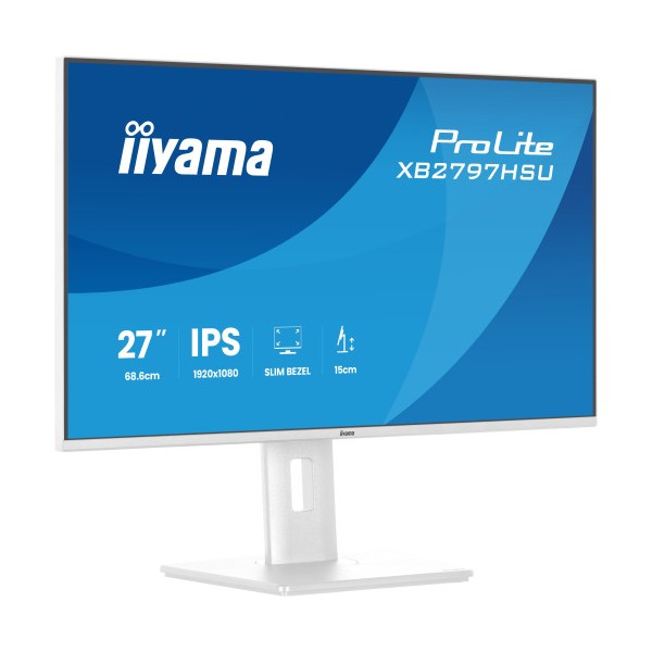 MONITOR IIYAMA PANTALLA PARA PC 68,6 CM (27″) 1920 X 1080 PIXELES FULL HD LED PANEL IPS AJUSTABLE-WHITE VERSION