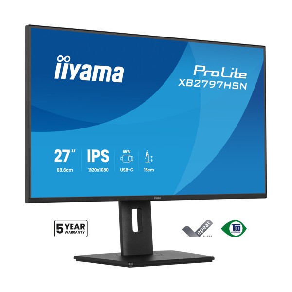MONITOR IIYAMA, 27″, IPS, 4-SIDE SLIM BEZEL 1920X1080 100HZ