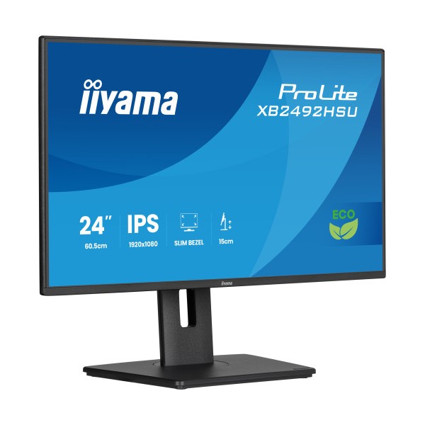 MONITOR IYAMA PROLITE XB2492HSU-B1, 61 CM (24″), 1080 X 1920 PIXELES, QUAD HD, LED, 3 MS, NEGRO