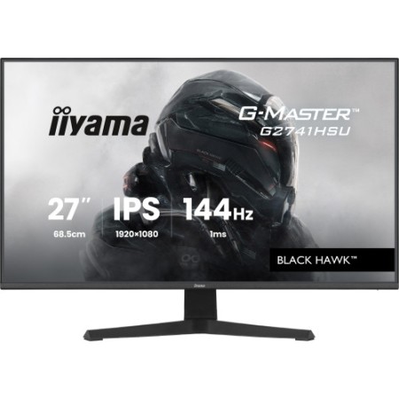 MONITOR IIYAMA 27 PULGADAS RESOLUCION FULL HD (1920X1080), PANEL IPS, 1 MS (MPRT), 75 HZ, BRILLO 250, CONTRASTE 1000:1, HDMI, DI
