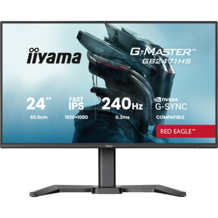 MONITOR IIYAMA 24 PULGADAS RESOLUCION FULL HD (1920X1080), PANEL FAST IPS, 0,8 MS (MPRT), 165 HZ, BRILLO 250, CONTRASTE 1100:1, 