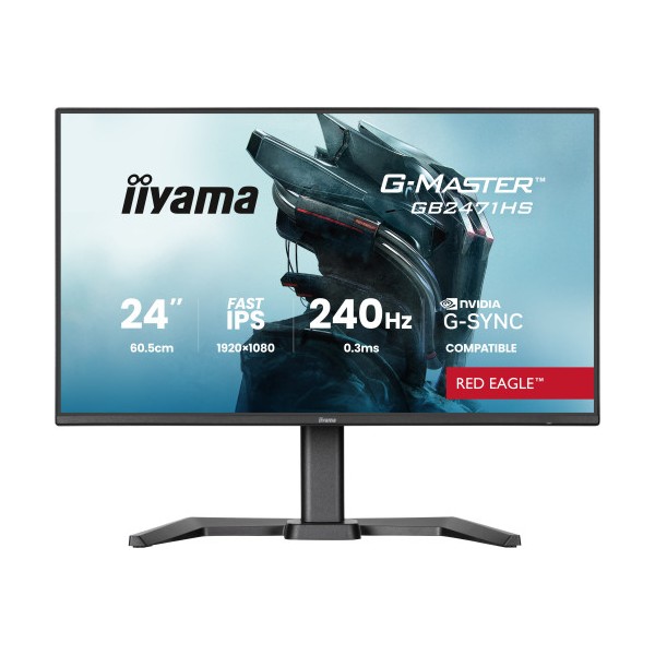 MONITOR IIYAMA 24 PULGADAS RESOLUCION FULL HD (1920X1080), PANEL FAST IPS, 0,8 MS (MPRT), 165 HZ, BRILLO 250, CONTRASTE 1100:1, 