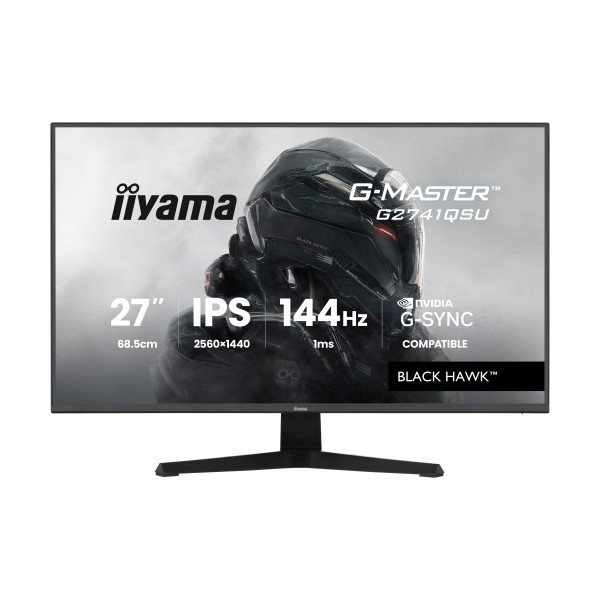 MONITOR IIYAMA 27 PULGADAS RESOLUCION WQHD (2560X1440), PANEL IPS, 1 MS (MPRT), 75 HZ, BRILLO 250, CONTRASTE 1000:1, HDMI, DISPL