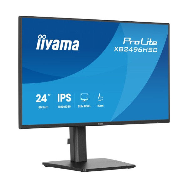 MONITOR IIYAMA PANTALLA PARA PC 60,5 CM (23,8″) 1920 X 1080 PIXELES FULL HD LED PANEL IPS USB-C HDMI DISPLAYPORT ALTURA AJUSTABL
