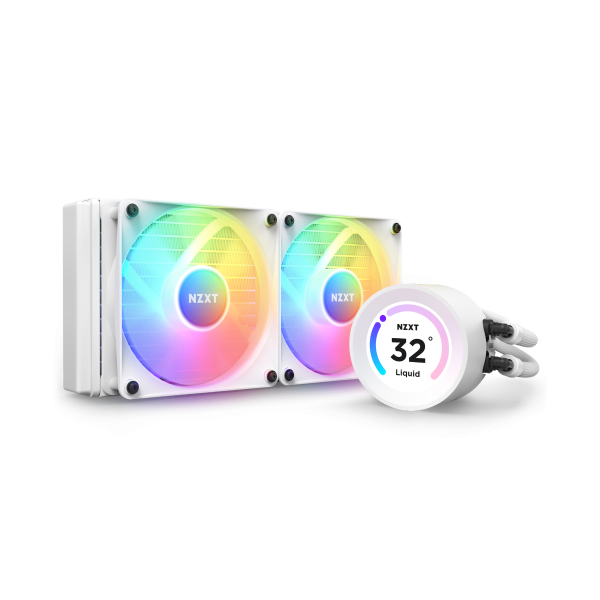 NZXT Kraken Elite 240 RGB Procesador Sistema de refrigeración líquida todo en uno 12 cm Blanco 1 pieza(s)