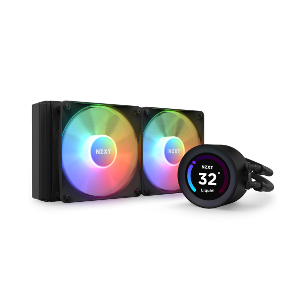 NZXT Kraken Elite 240 RGB Procesador Sistema de refrigeración líquida todo en uno 12 cm Negro 1 pieza(s)