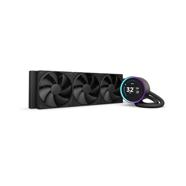NZXT Kraken Elite 360 Procesador Sistema de refrigeración líquida todo en uno 12 cm Negro 1 pieza(s)