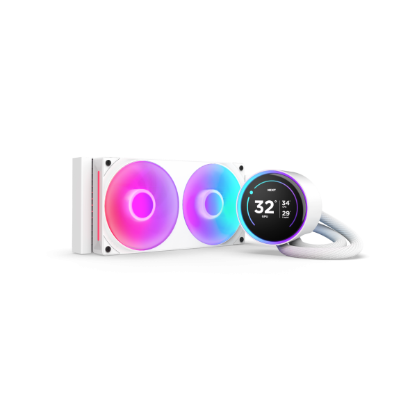 NZXT Kraken Elite 240 RGB Procesador Sistema de refrigeración líquida todo en uno 12 cm Blanco 1 pieza(s)