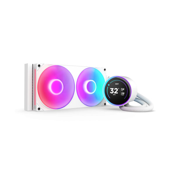 NZXT Kraken Elite 280 RGB Procesador Sistema de refrigeración líquida todo en uno 14 cm Blanco 1 pieza(s)