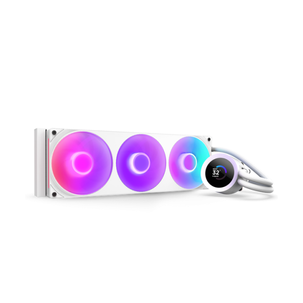 NZXT Kraken Plus 360 RGB Procesador Sistema de refrigeración líquida todo en uno Blanco 1 pieza(s)