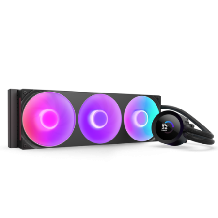 NZXT Kraken Plus 360 RGB Procesador Sistema de refrigeración líquida todo en uno Negro 1 pieza(s)