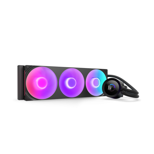 NZXT Kraken Plus 360 RGB Procesador Sistema de refrigeración líquida todo en uno Negro 1 pieza(s)