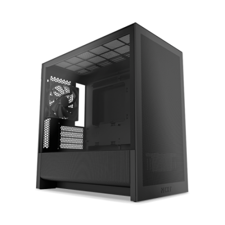 CAJA NZXT H3 FLOW (2025) MICRO-ATX MID-TOWER CASE - ALL BLACK COLOR