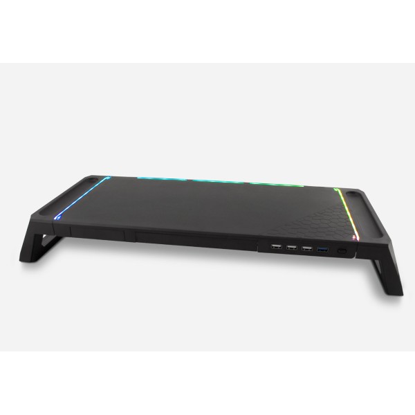 Elevador soporte de monitor deep gaming con hub usb