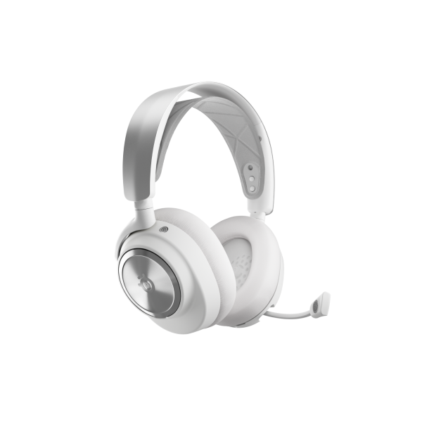Steelseries Arctis Nova Pro Wireless Auriculares Inalámbrico y alámbrico Diadema Juego Bluetooth Plata, Blanco