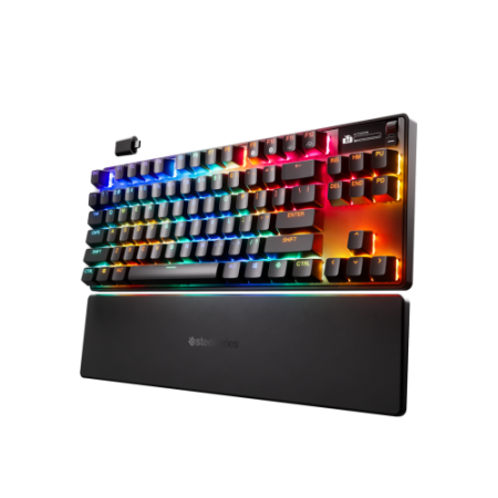 Steelseries APEX PRO TKL WIRELESS GEN 3 teclado Juego USB + RF Wireless + Bluetooth Inglés de EE. UU. Negro