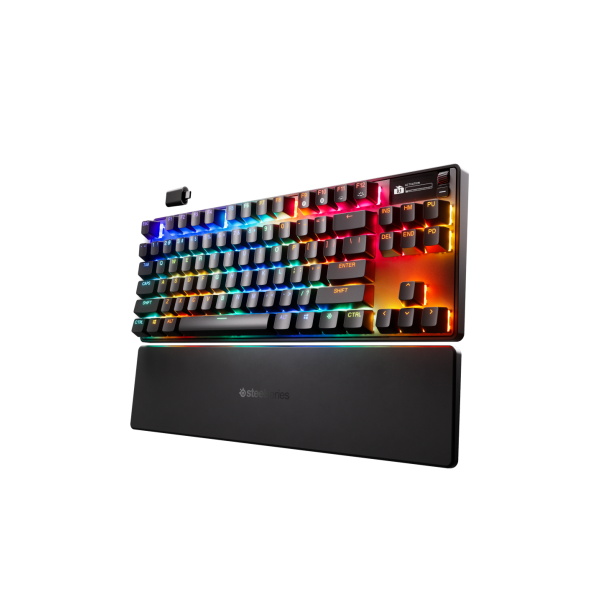 Steelseries APEX PRO TKL WIRELESS GEN 3 teclado Juego USB + RF Wireless + Bluetooth Inglés de EE. UU. Negro