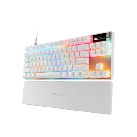 Steelseries APEX PRO TKL GEN 3 teclado Juego USB Inglés de EE. UU. Blanco