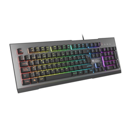 GENESIS Rhod 500 RGB teclado Juego USB QWERTY Español Negro, Gris