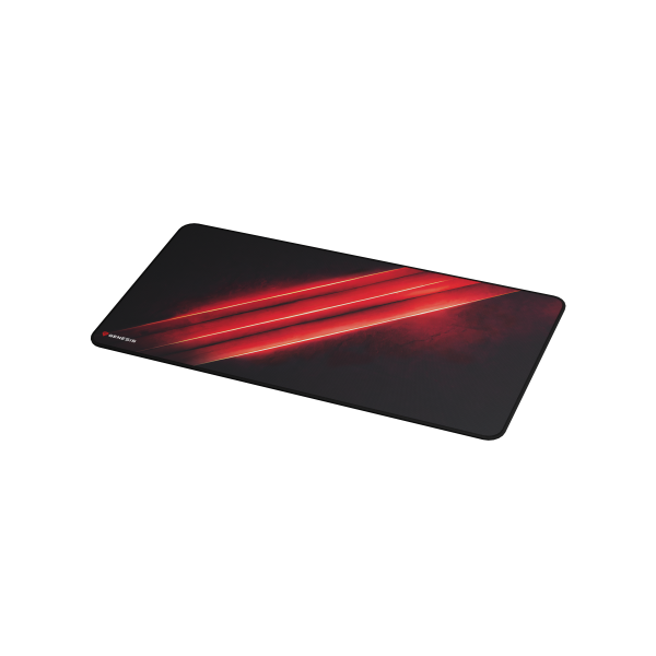 GENESIS Carbon 500 Maxi Flash G2 Alfombrilla de ratón para juegos Negro, Rojo