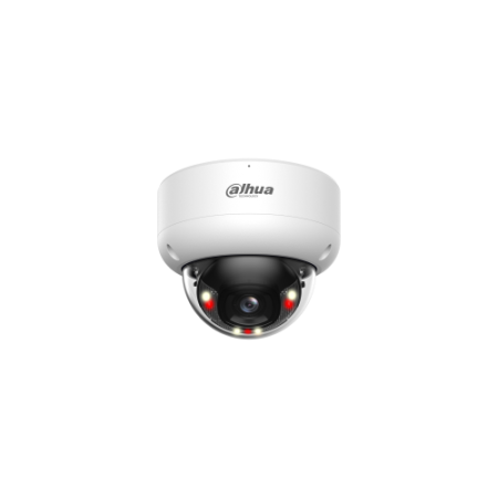 (DH-IPC-HDBW3449EP-AS-IL-0280B) DAHUA CAMARA IP MINI DOMO ANTIVANDALICO SERIE 3, 4MP, IR 40M, IP67, IK10, POE, SMART DUAL LIGHT,