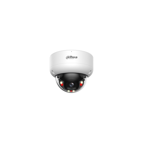 (DH-IPC-HDBW3449EP-AS-IL-0280B) DAHUA CAMARA IP MINI DOMO ANTIVANDALICO SERIE 3, 4MP, IR 40M, IP67, IK10, POE, SMART DUAL LIGHT,