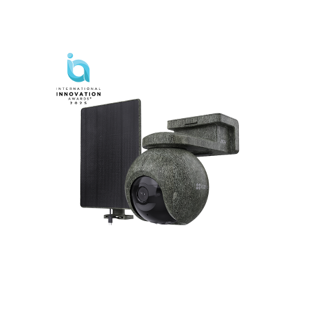 EZVIZ WIFI& 4G EB8 RARNGER CÁMARA A BATERÍA CAMUFLAJE ROTATIVA 4K PANEL SOLAR KIT