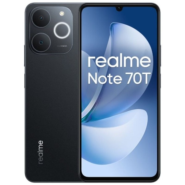 Smartphone Realme Note 70T 4GB/ 64GB/ 6.74″/ Negro Obsidiana