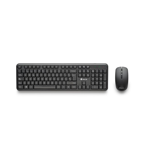NGS SERENITY KIT (QUERTY, ES) teclado Ratón incluido Universal RF inalámbrico QWERTY Español Negro