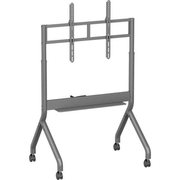 Soporte de Suelo Inclinable/ Giratorio con Ruedas y Manivela Aisens FT90E-469 para TV 55-90″/ hasta 90kg