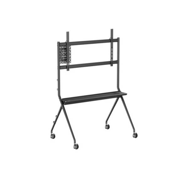 VOGELS 7410210 ESSENTIAL MEETING ROOM TROLLEY 65-98″ 120 KG WITH SHELVE AND MINI PC ADAPTER VESA UP TO 1100x600