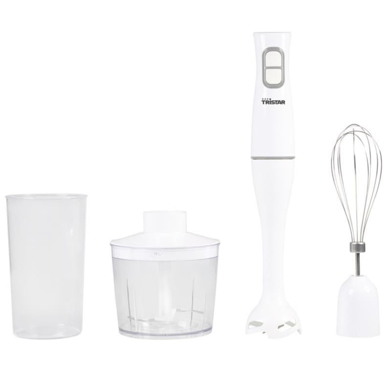 Batidora de mano Tristar MX-4851/ 350W/ Incluye Batidor, Picadora y Vaso Medidor