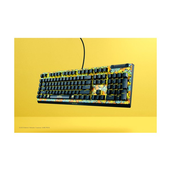TECLADO RAZER BLACKWIDOW V4 X GREEN SWITCH POKEMON KANTO STARTERS (US LAYOUT) (RZ03-04704200-R3M1)